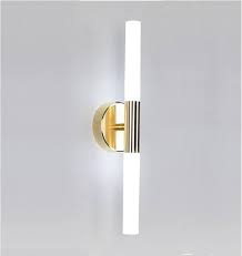 Lámpara LED Decorativa de Pared (Aplique), DG50640W, 7W, NW 4000K, 85-265Vac, Dimensiones: 65x80x400mm, IP20, Dorado