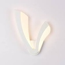 Lámpara LED Decorativa de Pared (Aplique), DG50754W, 10W, 3000K Blanco Cálido, 85-265Vac, Dimensiones: Φ250X30XH320MM, IP20