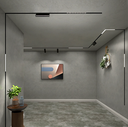 Lámpara Slim Lineal Magnética LED p/Riel de 27mm de ancho, 6W, 15.15&quot;(131mm), 4000K Blanco Natural, 48Vdc, Instalación: Empotrar o Superficie, 24 Grados, Negra