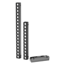 Lámpara Slim Lineal Magnética LED p/Riel de 27mm de ancho, 6W, 15.15&quot;(131mm), 4000K Blanco Natural, 48Vdc, Instalación: Empotrar o Superficie, 24 Grados, Negra