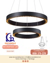 Lámpara LED Decorativa Colgante, DG50704P, 98W, NW 4000K, 85-265Vac, Dimensiones: 805x805x1500mm, IP20, Negro