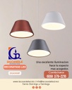 Lámpara LED Decorativa Colgante, DG50450P, 9W, NW 4000K, 85-265Vac, Dimensiones: 160x160x1500mm, IP20, Blanco