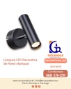 Lámpara LED Decorativa de Pared (Aplique), DG51401W, 5W, NW 4000K, 85-265Vac, Dimensiones: 85x120x150mm, IP20, Negro