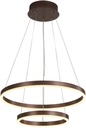 Lámpara LED Decorativa Colgante, DG60773P, 90W, 4000K Blanco Natural, 85-265Vac, Dimensiones: Φ(400+600)X1200mm, IP20, Marrón
