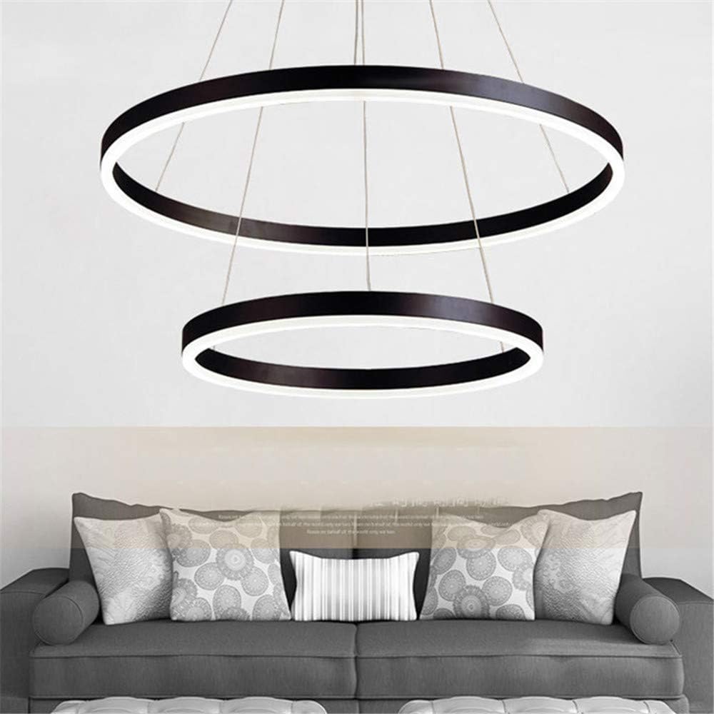 Lámpara LED Decorativa Colgante, DG60773P, 90W, 4000K Blanco Natural, 85-265Vac, Dimensiones: Φ(400+600)X1200mm, IP20, Marrón