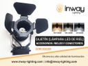 Cajetín p/Track light LED, DG-5501-02, Base: GU10, 2 cables, Negra