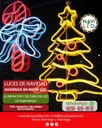 Adorno Navideño en Neón LED p/exterior tipo Arbolito, 35W, 2700K + Rojo, 110Vac, Dimensiones: L70xW55cm