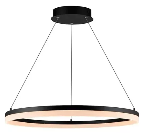 Lámpara LED Decorativa Colgante, DG60777P, 36W, 4000K Blanco Natural, 85-265Vac, Dimensiones: Φ400x1200mm, IP20, Marrón