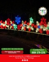Adorno Navideño en Neón LED p/exterior tipo Copo de Nieve, 78W, Rojo, 110Vac, Dimensiones: 55x48cm