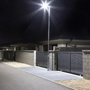 Lámpara de Calle LED SMD TOP tipo F con base para fotocelda Nema-3P, 150W, 6000K Blanco Frío, 100-277Vac, 70x150 Grados