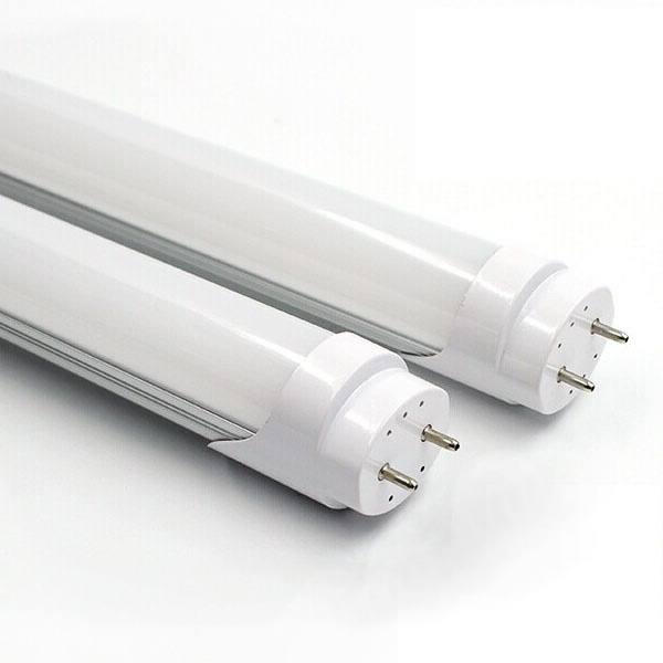 Tubo T8 LED, FP&gt;0.9, 18W, 48&quot;(120cm), G13, CW 6000K,100-277Vac, Alimentacion Doble, Frost, Aluminio-PC, 105Lm/W