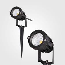 Lámpara Estaca Spot Light de Jardín tipo COB, 3W, 3000K Blanco Cálido, 100-265Vac, IP65, 45 Grados