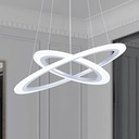 Lámpara LED Decorativa Colgante, DG50239P, 40W, 3000K Blanco Cálido, 85-265Vac, Dimensiones: Φ590+Φ330mm, IP20
