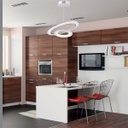 Lámpara LED Decorativa Colgante, DG50239P, 40W, 3000K Blanco Cálido, 85-265Vac, Dimensiones: Φ590+Φ330mm, IP20