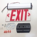 Letrero de Salida Retroiluminado LED color Rojo, 120-277Vac, con Batería integrada de 4.8V, 600mAh, 90 minutos