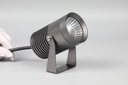 Reflector COB LED, DG-1500, 15W, WW 3000K, 100-265Vac, IP67, 38 Grados, Diametro: 61mm, Gris Oscuro, Material: Aluminio