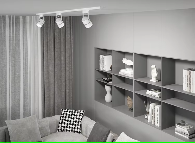 Cajetín p/Track light LED, DG-5402-2, Base: GU10, 2 cables, Dimensiones: 60x90mm, Blanco