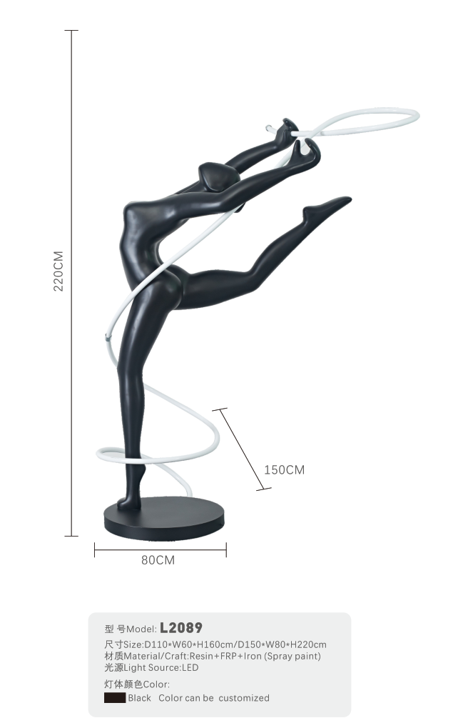 Diana: Inspirada en la diosa romana de la caza y la luna, esta escultura simboliza fuerza, elegancia y conexión con la luz lunar. Su diseño dinámico y estilizado evoca movimiento y gracia, iluminando espacios con arte y sofisticación.