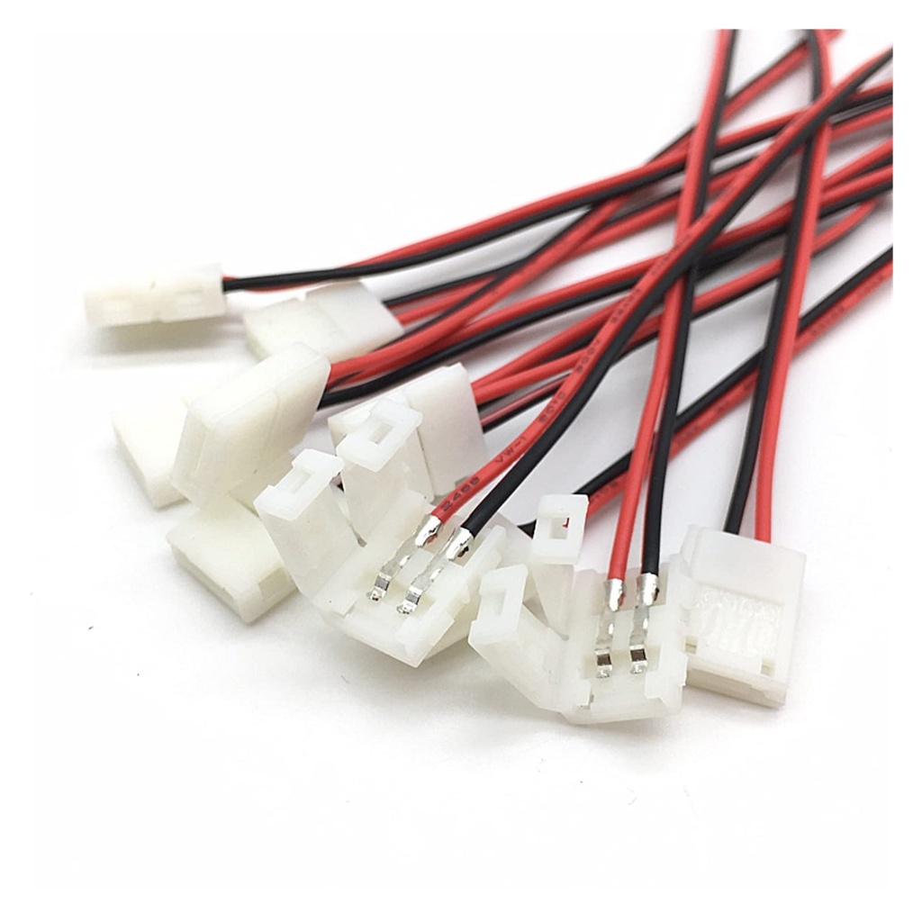 Conector p/Cinta LED Unicolor, SMD2835, para ancho (PCB) de 8mm, IP20, Incluye: Cable de un lado de 150mm