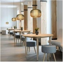 Lámpara Decorativa Artesanal Colgante, Caribbean Coconut, E27, Dimensiones: 200x180mm, Material: Madera