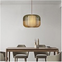 Lámpara Decorativa Artesanal Colgante, Caribbean Coconut, E27, Dimensiones: 200x180mm, Material: Madera