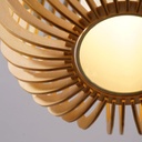Lámpara Decorativa Artesanal Colgante, Caribbean Coconut, E27, Dimensiones: 200x180mm, Material: Madera