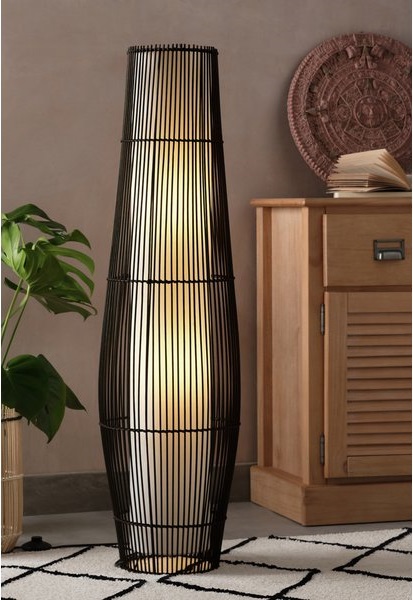 Lámpara Decorativa Artesanal Colgante, Coffee Ezimnyama, T5, Dimensiones: 300x1300mm, Material: Hierro