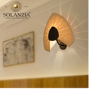 Lámpara Decorativa Artesanal de Mesa, Uva de Mar, E27, Dimensiones: 550mm, Material: Madera