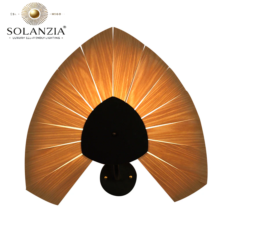Lámpara Decorativa Artesanal de Mesa, Uva de Mar, E27, Dimensiones: 550mm, Material: Madera