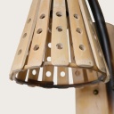 Lámpara Decorativa Artesanal de Pared (Aplique), Rome Skir, E27, Dimensiones: 270x490mm, Material: Bamboo