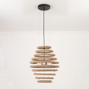 Lámpara Decorativa Artesanal Colgante, Pooh, E27, Dimensiones: 250x400mm, Material: Cuerda de cáñamo