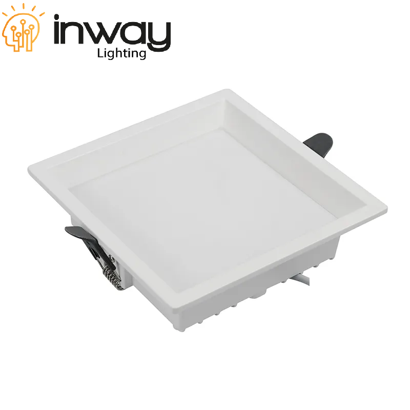 Down Light LED Cuadrada, 36W, 4000K Blanco Natural, 100-260Vac, Cabeza no movible, Dimensiones: 220x220x40mm, IP20, 100 Grados