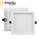 Down Light LED Cuadrada, 36W, 4000K Blanco Natural, 100-260Vac, Cabeza no movible, Dimensiones: 220x220x40mm, IP20, 100 Grados