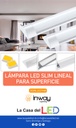 Lámpara Slim Lineal de Superficie LED, 36W, 47.24&quot;(1200mm), 6000K Blanco Frío, Difusor Opal, 100-265Vac, IP20, 120 Grados, Incluye: Clips