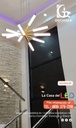 Lámpara LED Decorativa Colgante, DG50652P, 72W, 4000K Blanco Natural, 85-265Vac, Dimensiones: 900x900x1500mm, IP20, Dorado