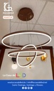 Lámpara LED Decorativa Colgante, DG60774P, 162W, 4000K Blanco Natural, 85-265Vac, Dimensiones: Φ(400+600+800)x1200mm, IP20, Marrón