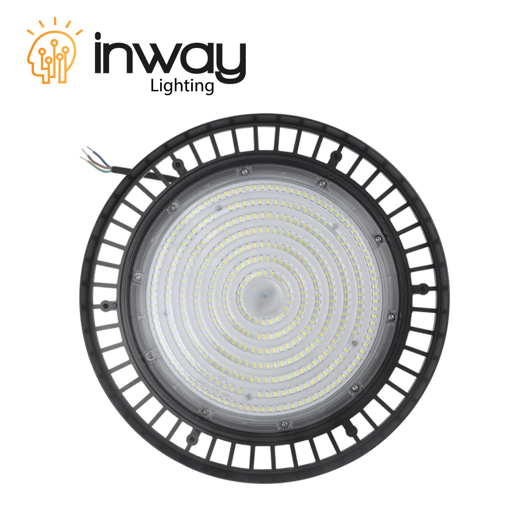 Lámpara High Bay SMD LED, Tipo UFO G, 150W, 6000K Blanco Frío, 100-277Vac, IP65, 90 Grados, Dimensiones: Ф255x152mm, con Certificación UL