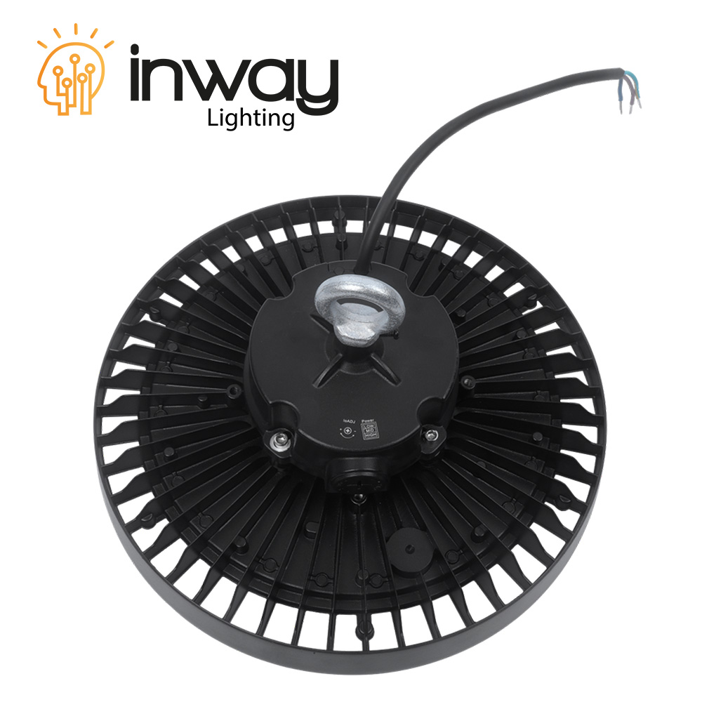 Lámpara High Bay SMD LED, Tipo UFO G, 200W, 6000K Blanco Frío, 100-277Vac, IP65, 90 Grados, Dimensiones: Ф305x160mm, con Certificación UL