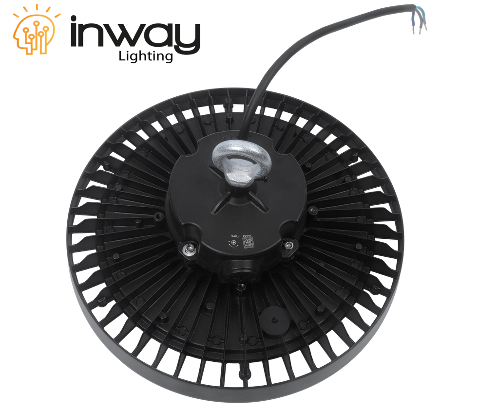 Lámpara High Bay SMD LED, Tipo UFO G, 200W, 6000K Blanco Frío, 100-277Vac, IP65, 90 Grados, Dimensiones: Ф305x160mm, con Certificación UL