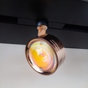 Lámpara de Superficie Magnética LED Spot Round de 20mm de ancho, 10W, 3000K Blanco Cálido, 48Vdc, 120 Grados, Dorado