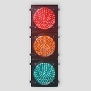 Luces de Semáforo LED, Cruce de Peatonales, Roja, 85-265Vac, 300mm, Estándar ITE