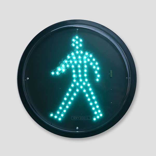 Luces de Semáforo LED, Cruce de Peatonales, Roja, 85-265Vac, 300mm, Estándar ITE