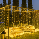 Extensión Navideña LED p/Exterior, 8W, 1,275Lm, 2700K Blanco Cálido, 150LED/10Metros, 110Vac, Con cable clear de cobre 3xφ0.23mm2, IP65