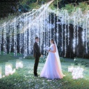 Extensión Navideña LED p/Exterior, 8W, 1700Lm, 6000K Blanco Frio, 200LED/10Metros, 110Vac, Con cable clear de cobre 3xφ0.2mm2, IP44