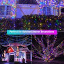 Extensión Navideña LED p/Exterior, 8W, 1700Lm, RGB, 200LED/10Metros, 110Vac, Con cable clear de cobre 3xφ0.2mm2, IP44