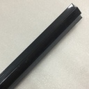 Riel de Pista 20mm de ancho p/Lámpara Magnética de 48Vdc, 2.4 Metros, 2 cables, Instalación: Empotrar, Negro