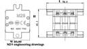 Desconectivo con Base p/Lamparas T19E-3 y T19E-5, (UL)