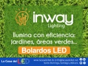 Bolardo LED, 7W, 3000K Blanco Cálido, 100-265Vac, 30x120 Grados Dimensiones: 60x600mm, Material: Aluminio, IP65, Negro