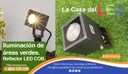 Reflector COB LED, 12.5W, 3000K Blanco Cálido, 100-265Vac, IP65, 30 Grados, Dimensiones: 95x110x135mm, Gris Oscuro, Material: Aluminio
