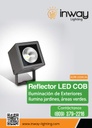 Reflector COB LED, 12.5W, 3000K Blanco Cálido, 100-265Vac, IP65, 30 Grados, Dimensiones: 95x110x135mm, Gris Oscuro, Material: Aluminio